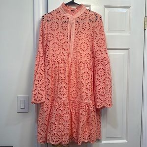 Medium Peach color Beulah style dress. Worn once. Lined underneath.